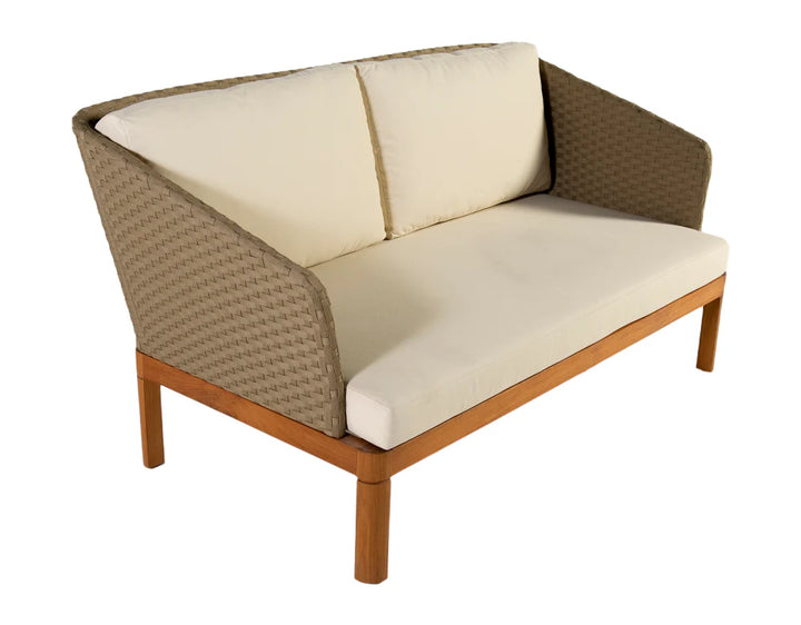 Virasat Roberta Outdoor Sofa Set 2 Seater , 2 Single seater and 1 Center Table (Beige + Brown)