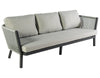 Virasat Outdoor Sofa Set 3 Seater, 2 Single Seater and 1 Center Table (Grey) Braided & Rope-VIRASAT FURNITURE & FURNISHING