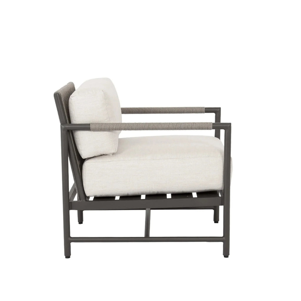 Virasat Outdoor Patio Seating Set 2 Chairs and 1 Table Set (Grey) Braided & Rope-VIRASAT FURNITURE & FURNISHING