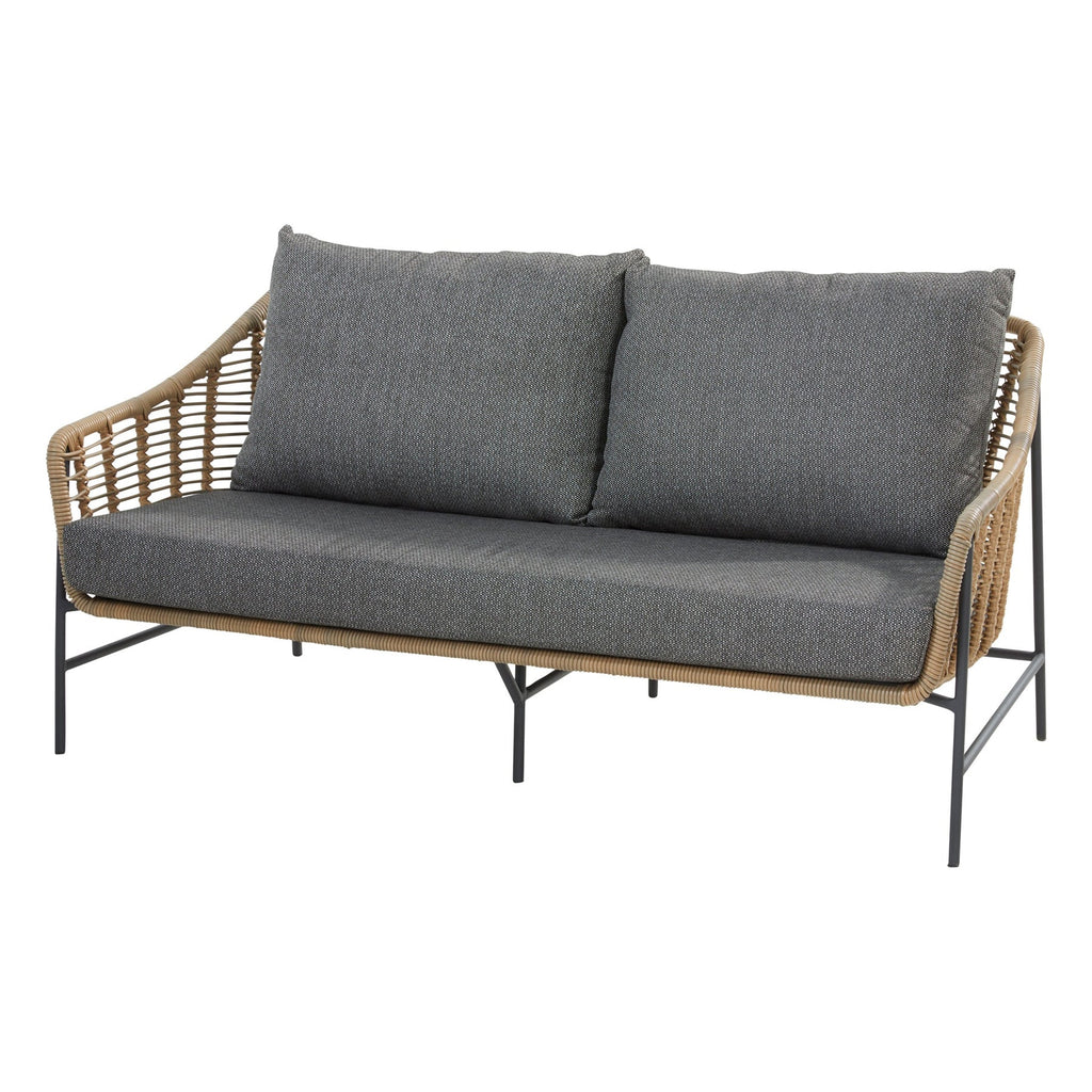 Virasat Outdoor Garden Balcony Sofa Set 2 Seater, 2 Single Seater and 1 Center Table Set (Tan)-VIRASAT FURNITURE & FURNISHING