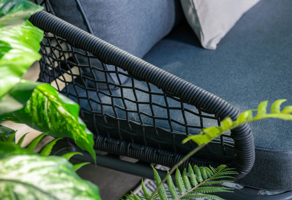 Virasat Outdoor Garden Balcony Sofa Set 2 Seater, 2 Single Seater and 1 Table Set (Dark Grey)-VIRASAT FURNITURE & FURNISHING