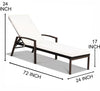 Virasat Outdoor Swimming Poolside Lounger Set of 2 Brown-VIRASAT FURNITURE & FURNISHING