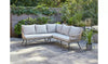 Virasat Outdoor Garden Balcony Sofa Set 5 Seater and 1 Center Table With 2 Ottoman Set (Tan)-VIRASAT FURNITURE & FURNISHING