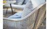 Virasat Outdoor Garden Balcony Sofa Set 5 Seater and 1 Center Table With 2 Ottoman Set (Tan)-VIRASAT FURNITURE & FURNISHING