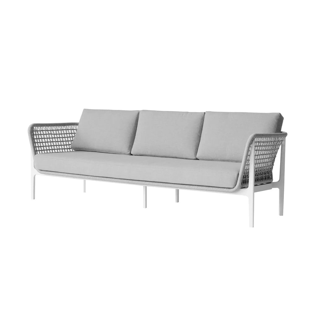 Virasat Outdoor Garden Balcony Sofa Set 2 Seater, 2 Single seater and 1 Center Table Set, Braid & Rope(Grey)-VIRASAT FURNITURE & FURNISHING