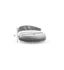 Virasat Outdoor Poolside Sunbed With Cushion Daybed (Grey) Braided & Rope-VIRASAT FURNITURE & FURNISHING