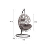 Virasat Single Seater Hanging Swing With Stand For Balcony , Garden (Brown) Braided & Rope-VIRASAT FURNITURE & FURNISHING