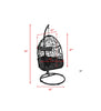 Virasat Single Seater Hanging Swing With Stand For Balcony , Garden Swing (Black)-VIRASAT FURNITURE & FURNISHING