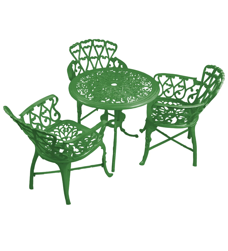 Virasat Cast Aluminium Garden Patio Seating 3 Chair and 1 Table Set-VIRASAT FURNITURE & FURNISHING