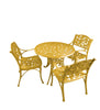 Virasat Cast Aluminium Garden Patio Seating 3 Chair and 1 Table Set-VIRASAT FURNITURE & FURNISHING