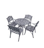 Virasat Cast Aluminium Garden Patio Seating 4 Chair and 1 Table Set-VIRASAT FURNITURE & FURNISHING