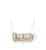 Virasat Double Seater Hanging Swing Without Stand For Balcony, Garden Swing (Honey)-VIRASAT FURNITURE & FURNISHING