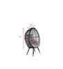 Virasat Single Seater Swing Basket For Balcony & Garden (Black)-VIRASAT FURNITURE & FURNISHING
