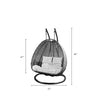 Virasat Double Seater Hanging Swing With Stand For Balcony, Garden Swing (White)-VIRASAT FURNITURE & FURNISHING
