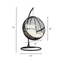 Virasat Single Seater Hanging Swing With Stand For Balcony, Garden Swing (Black)-VIRASAT FURNITURE & FURNISHING