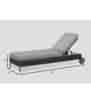 Virasat Outdoor Swimming Poolside Lounger (Dark Grey) Braided & Rope-VIRASAT FURNITURE & FURNISHING
