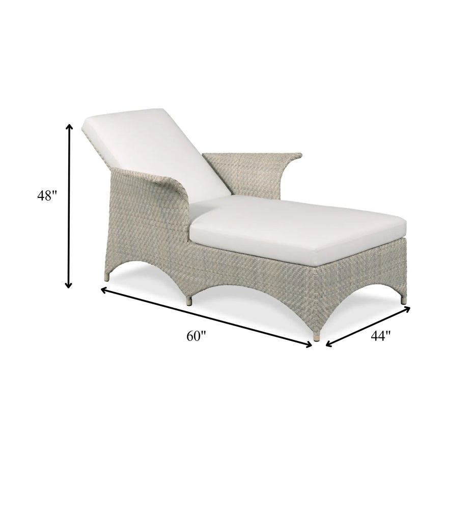 Virasat Outdoor Swimming Poolside Lounger Cream-VIRASAT FURNITURE & FURNISHING