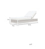 Virasat Outdoor Swimming Poolside Lounger (White) Braided & Rope-VIRASAT FURNITURE & FURNISHING
