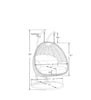 Virasat Double Seater Hanging Swing With Stand For Balcony, Garden Swing (Brown)-VIRASAT FURNITURE & FURNISHING