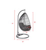 Virasat Single Seater Hanging Swing With Stand For Balcony, Garden Swing (Black)-VIRASAT FURNITURE & FURNISHING
