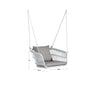 Virasat Single Seater Hanging Swing Without Stand For Balcony, Garden Swing (White)-VIRASAT FURNITURE & FURNISHING