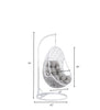 Virasat Single Seater Hanging Swing With Stand For Balcony, Garden Swing (White)-VIRASAT FURNITURE & FURNISHING
