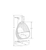 Virasat Single Seater Hanging Swing With Stand For Balcony, Garden (Drak Grey)-VIRASAT FURNITURE & FURNISHING