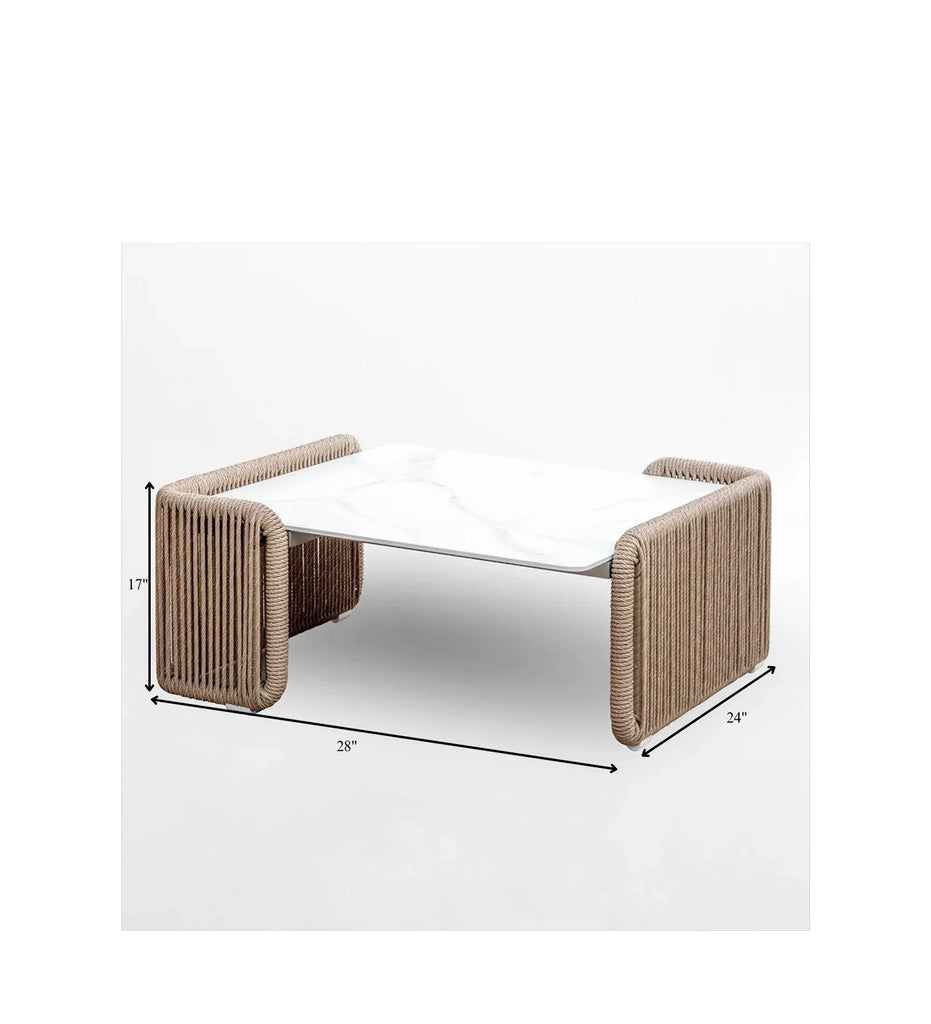 Virasat Outdoor Sofa Set 2 Seater , 2 Single seater and 1 Center Table Braided & Rope-VIRASAT FURNITURE & FURNISHING