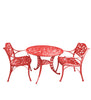 Virasat Cast Aluminium Garden Patio Seating 2 Chair and 1 Table Set-VIRASAT FURNITURE & FURNISHING