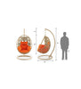Virasat Single Seater Hanging Swing With Stand For Balcony, Garden Swing (Cream)-VIRASAT FURNITURE & FURNISHING