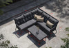 Virasat Outdoor Garden Balcony Sofa Set 5 Seater and 1 Center Table Set, Braid & Rope (Dark + Grey)-VIRASAT FURNITURE & FURNISHING