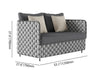 Virasat Outdoor Garden Balcony Sofa Set 2 Seater, 2 Single seater and 1 Center Table Set, Braid & Rope (Grey)-VIRASAT FURNITURE & FURNISHING