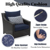 VIRASAT FURNITURE 3-Piece Outdoor Rattan Wicker Patio Set