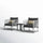 VIRASAT FURNITURE 3-Piece Outdoor Rope Patio Furniture Set with Cushions & Center Table – Beige