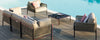 Virasat Outdoor Garden Balcony Sofa Set 3 Seater, 2 Single Seater 1 Center Table Set, Braided Rope (Tan)-VIRASAT FURNITURE & FURNISHING