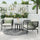 Virasat Outdoor Patio Seating Set 2 Chairs and 1 Table Set (GREY) Braided & Rope-VIRASAT FURNITURE & FURNISHING