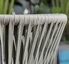 VIRASAT FURNITURE ROCÍO DE LA OUTDOOR PATIO SEATING SET 2 CHAIRS AND 1 TABLE SET (GREEN) BRAIDED & ROPE