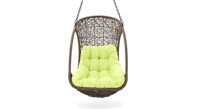 Virasat Single Seater Hanging Swing Without Stand For Balcony , Garden Swing (Dark Brown )-VIRASAT FURNITURE & FURNISHING
