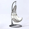 Virasat Single Seater Hanging Swing With Stand For Balcony, Garden Swing (Sea shell)-VIRASAT FURNITURE & FURNISHING