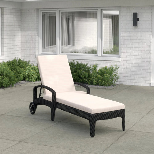 Virasat Outdoor Swimming Poolside Lounger (Black)-VIRASAT FURNITURE & FURNISHING