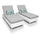 Virasat Outdoor Swimming Poolside Lounger Set of 2 White-VIRASAT FURNITURE & FURNISHING
