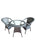Virasat Outdoor Patio Seating Set 2 Chairs and 1 Table Set (Silver)-VIRASAT FURNITURE & FURNISHING