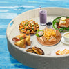 Virasat Luxury Floating Serving Tray For Swimming Pool - White ( Round)-VIRASAT FURNITURE & FURNISHING