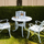 Virasat Cast Aluminium Garden Patio Seating 3 Chair and 1 Table Set