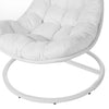Virasat Single Seater Hanging Swing With Stand For Balcony , Garden Swing (White)-VIRASAT FURNITURE & FURNISHING
