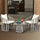 VIRASAT FURNITURE Outdoor Rope 3-Piece Patio Set (Grey & Cream)