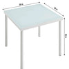 VIRASAT FURNITURE FINDS OUTDOOR PATIO SEATING SET 2 CHAIRS AND 1 TABLE SET (WHITE) BRAIDED & ROPE
