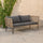 VIRASAT FURNITURE 2 SEATER PIECE OUTDOOR ROPE LOVESEAT SOFA