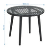 Virasat Outdoor Patio Seating Set 2 Chairs 1 Table Set Black-VIRASAT FURNITURE & FURNISHING