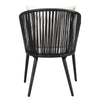 Virasat Outdoor Patio Seating Set 2 Chairs 1 Table Set Black-VIRASAT FURNITURE & FURNISHING